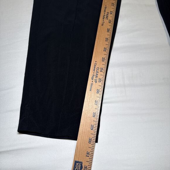 Athleta High Rise Front Seam Straight Pants Womens 6 Black Pockets Pull On EUC - Picture 10 of 14